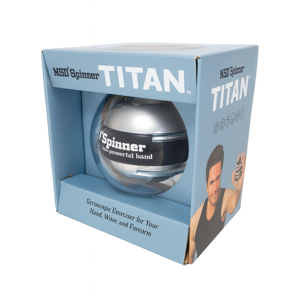 NSD Metallic Roll'n Spin Titan Pro | Thumb-Wind Gyroscopic Spinner