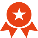 Award ribbon badge icon